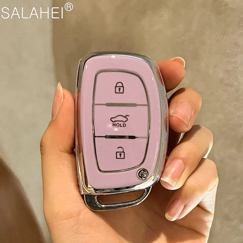 TPU Electroplated Car Key Case For Hyundai IX20 IX30 IX35 I40 IX25 Tucson Elantra Verna Sonata 3 Buttons Keyless Car Accessories
TPU Electroplated Car Key Case For Hyundai IX20 IX30 IX35 I40 IX25 Tucson Elantra Verna Sonata 3 Buttons Keyless Car Accessories