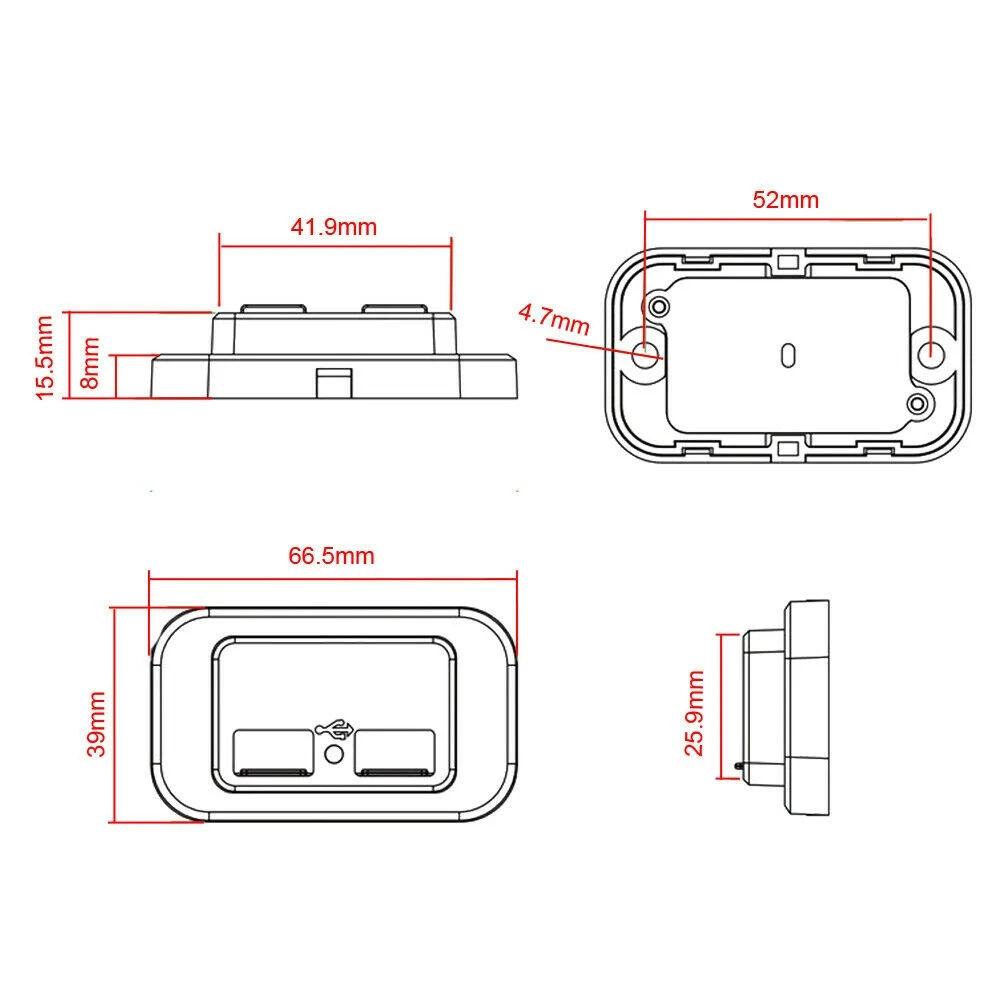 Car Charger Socket 12-24V 3.1A Dual USB Port Led Car Fast Charger Socket Power Outlet Accessories For Android IOS Devices
Car Charger Socket 12-24V 3.1A Dual USB Port Led Car Fast Charger Socket Power Outlet Accessories For Android IOS Devices