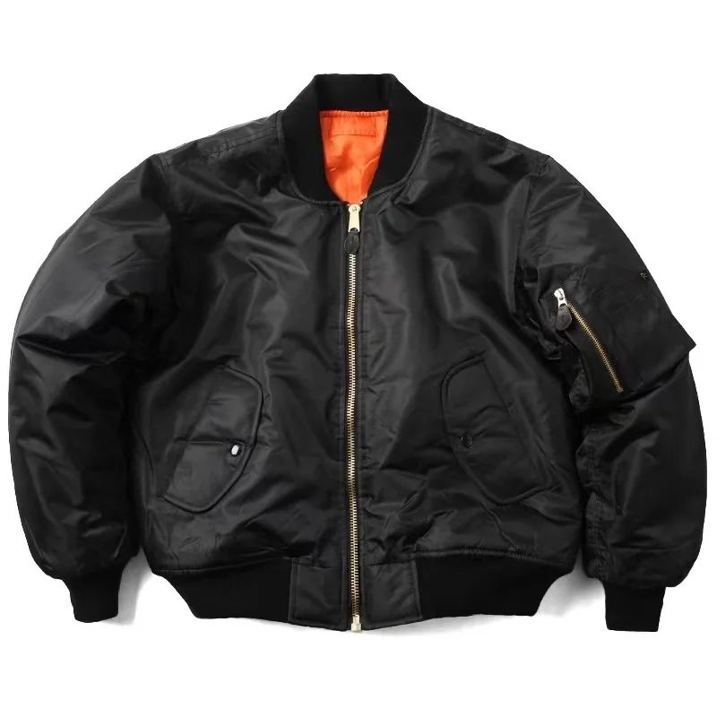 

Men MA1 Jacket Winter Outdoor Thick Quality Nylon American Military Uniform Aviator Unisex Coat Male Bomber Flight Jacket