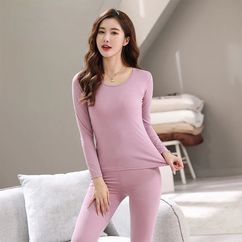 Autumn Clothes + Long Trousers Warm Women's Set Fit Thin Bottoming Cotton Sweater Thermal Underwear
Autumn Clothes + Long Trousers Warm Women's Set Fit Thin Bottoming Cotton Sweater Thermal Underwear