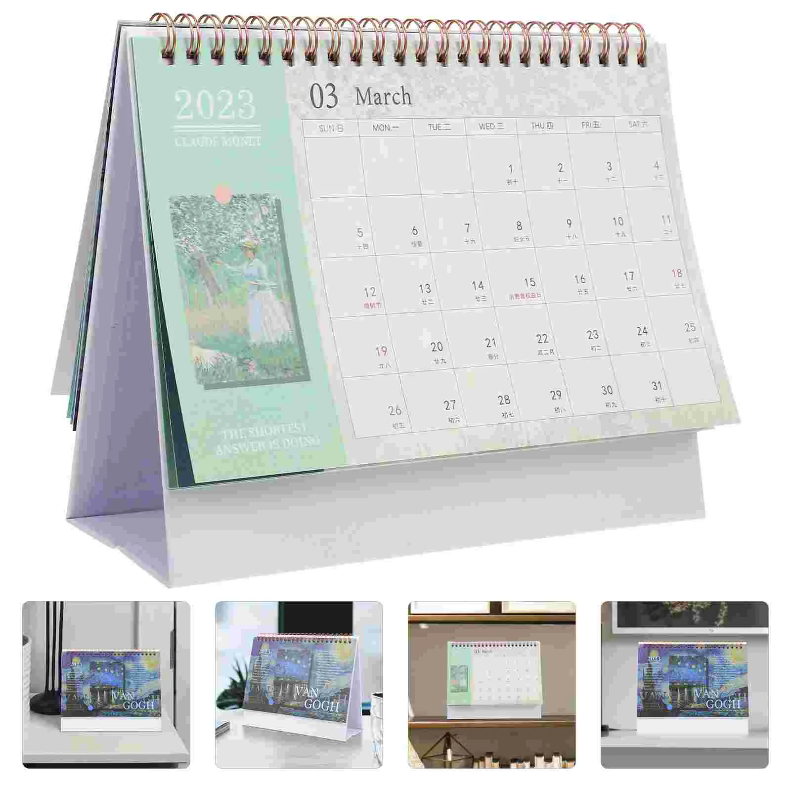 Calendar Planner Desk Wall Standing Monthly Desktop Oil Painting Daily Schedule Office Calendars Decorative Tabletop
Calendar Planner Desk Wall Standing Monthly Desktop Oil Painting Daily Schedule Office Calendars Decorative Tabletop