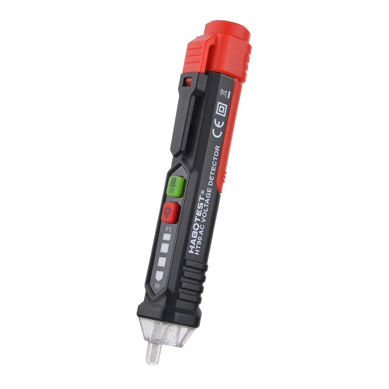 HT90 AC Voltage Detector Non Contact Dual Sensitivity Sound Light Alarm Breakpoint Finder LIVE Null Wire Check LED Display
HT90 AC Voltage Detector Non Contact Dual Sensitivity Sound Light Alarm Breakpoint Finder LIVE Null Wire Check LED Display