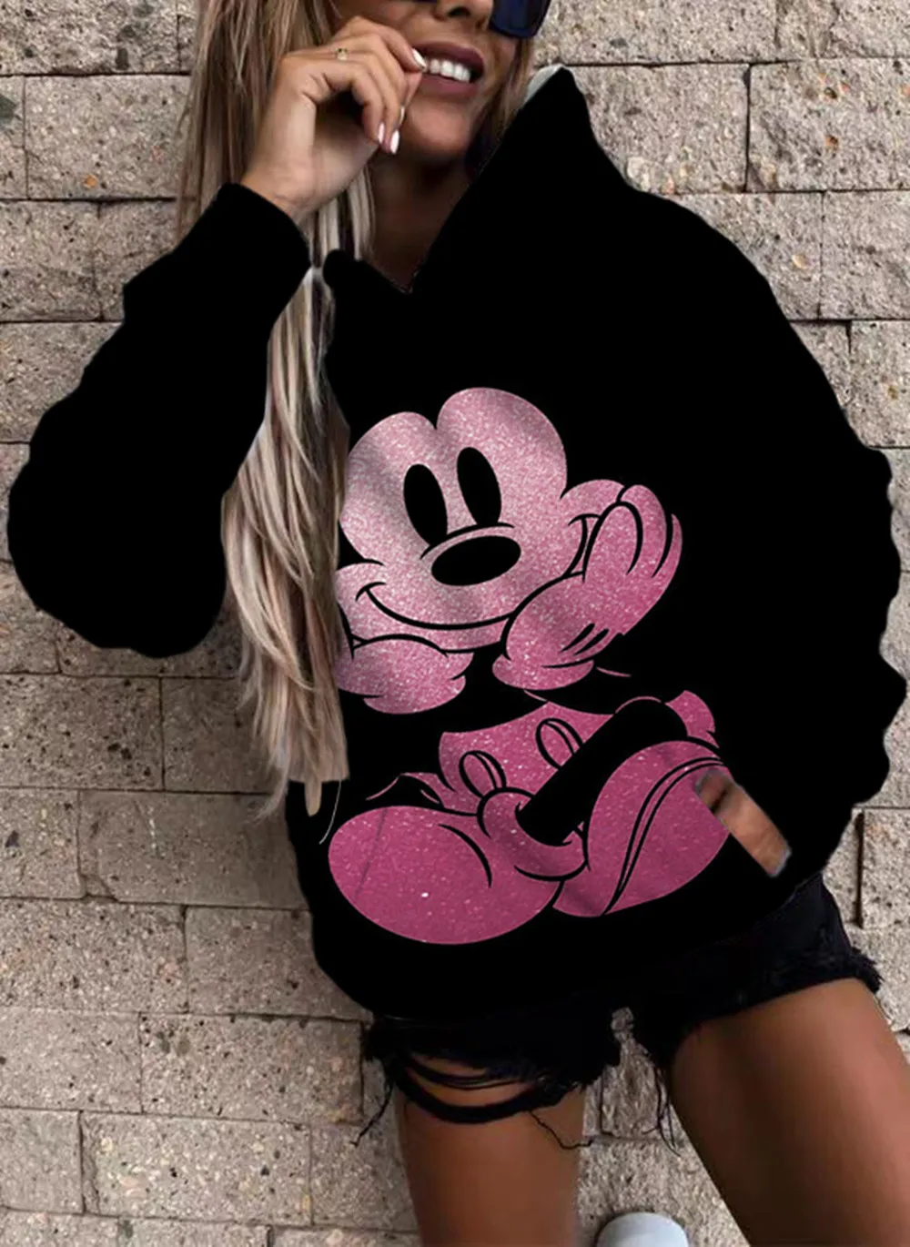 Original Spice Girl Design Cartoon Disney Minnie Dark Sweatshirt Ladies Autumn Winter Hoodie Street Fashion Versatile Pocket Top
Original Spice Girl Design Cartoon Disney Minnie Dark Sweatshirt Ladies Autumn Winter Hoodie Street Fashion Versatile Pocket Top