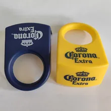 Set of 6pcs Corona-Rita beer bottle drink clips holder beer bottle clip for Schooner & Goblet Glasses (3 Yellow 3 Blue)