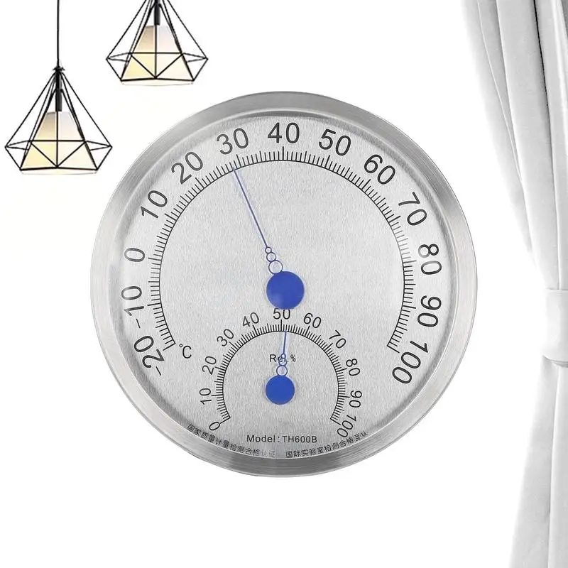 

Analog Hygrometer And Thermometers Dial 2 In 1 Temperature Humidity Monitor Gauge High Precision Monitor For Outdoor/Indoor
