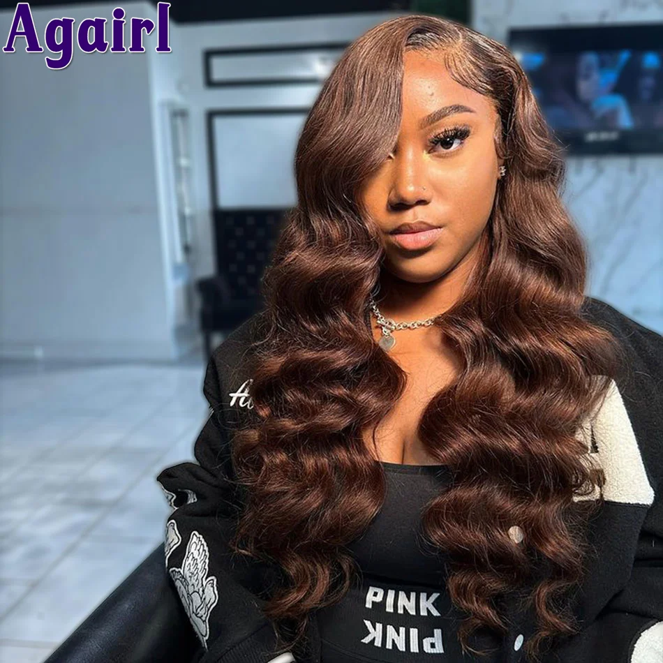 Loose Body Wave Transparent Lace Frontal Human Hair Wigs Chocolate Brown 13X6 13X4 Frontal Wig PrePlucked 6X4 Lace Wig for Women
Loose Body Wave Transparent Lace Frontal Human Hair Wigs Chocolate Brown 13X6 13X4 Frontal Wig PrePlucked 6X4 Lace Wig for Women