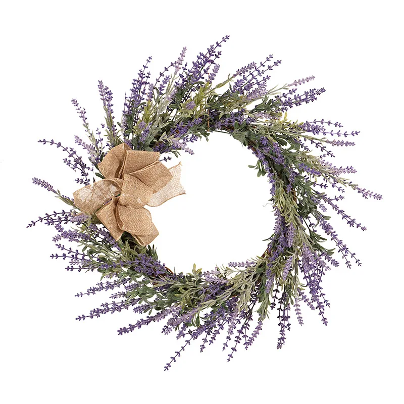 2023 New Lavender Wreath Artificial Green Leaves Flower House Pendants Hanging Ornaments for Front Door Wedding Party Decor
2023 New Lavender Wreath Artificial Green Leaves Flower House Pendants Hanging Ornaments for Front Door Wedding Party Decor