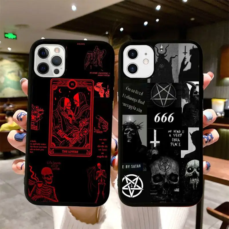 Pentagram 666 Demonic Satanic Devil Satan Phone Case for iPhone 14 13 12 11 Pro Max mini 8 7 Plus X SE XR Silicone Hard PC
Pentagram 666 Demonic Satanic Devil Satan Phone Case for iPhone 14 13 12 11 Pro Max mini 8 7 Plus X SE XR Silicone Hard PC