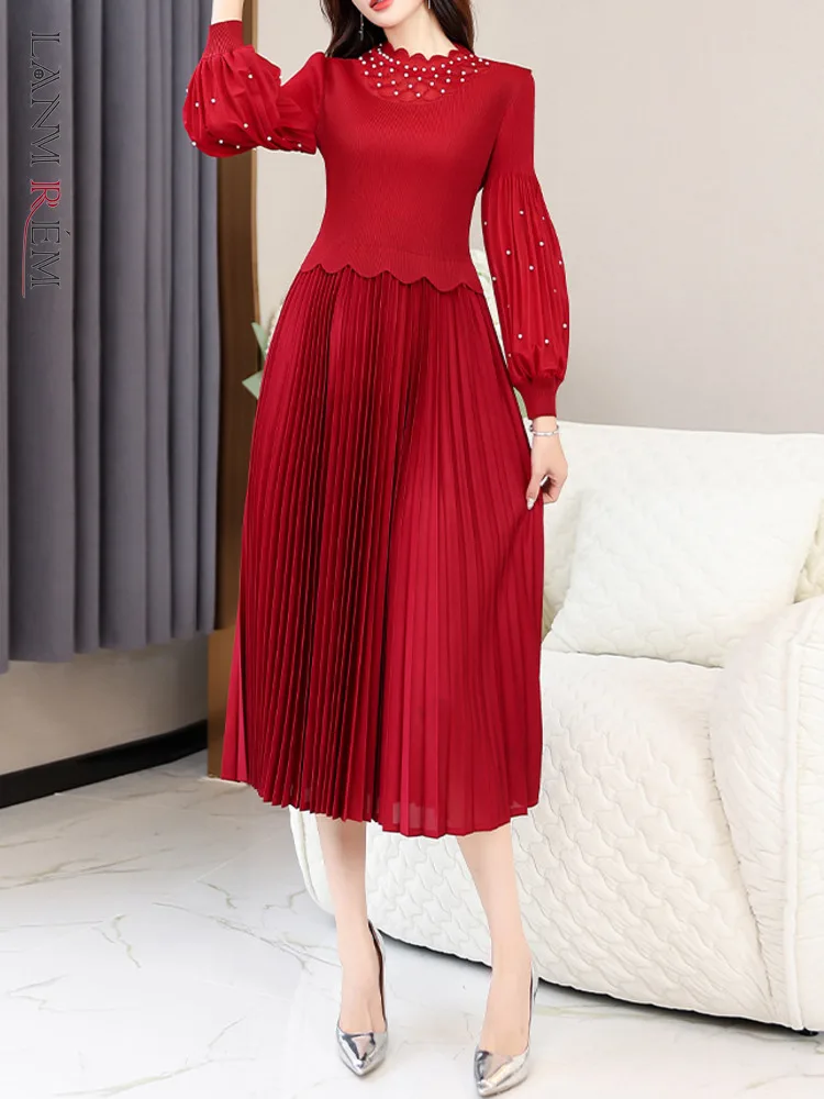 Женское плиссированное платье LANMREM, однотонное платье со стоячим воротником и сборкой на талии, элегантная женская одежда 2023 2YA717
Женское плиссированное платье LANMREM, однотонное платье со стоячим воротником и сборкой на талии, элегантная женская одежда 2023 2YA717