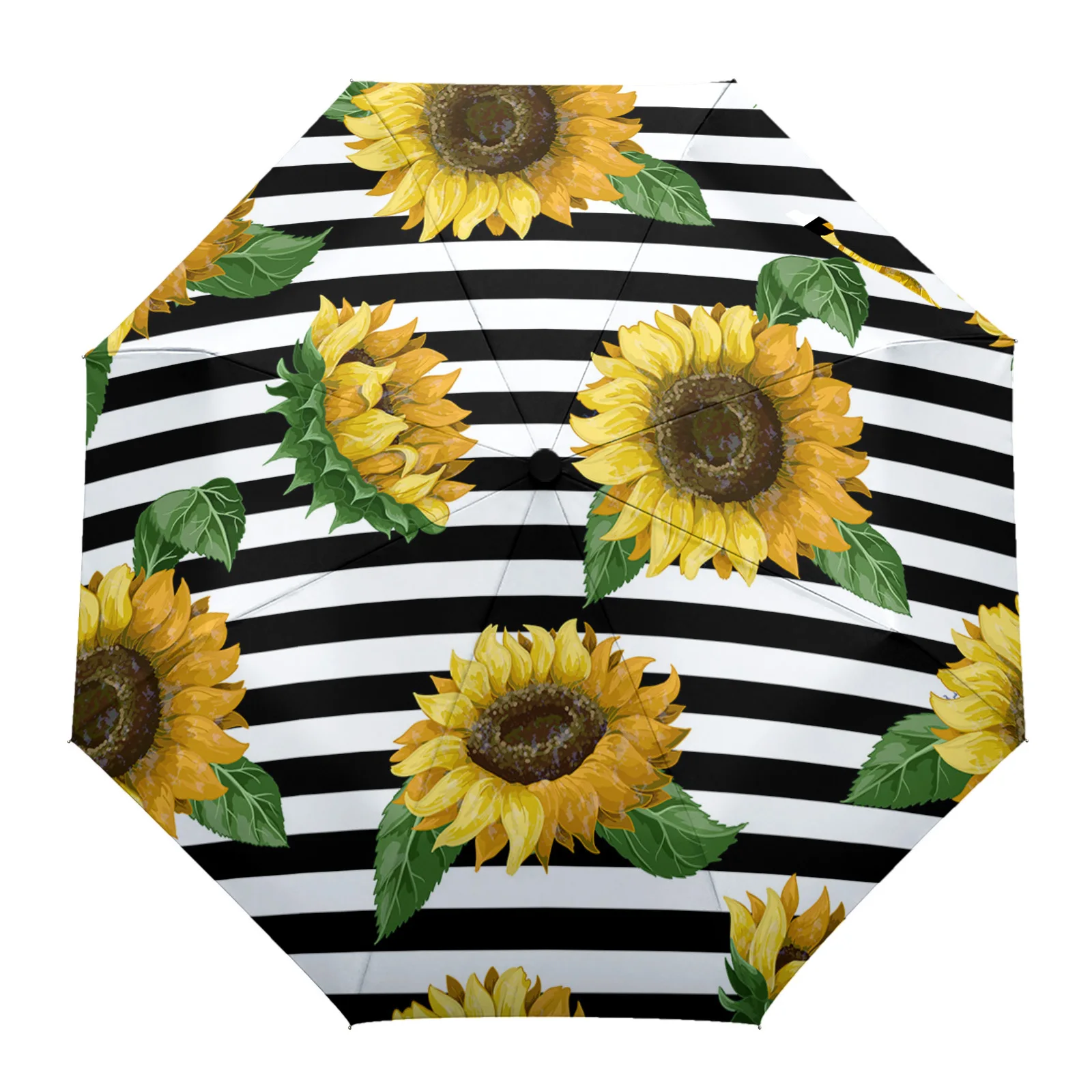 Farm Flower Striped Sunflower Print Women Men Rain Umbrella Three Folding Girl Durable Portable Automatic Umbrellas Gift Parasol 
Farm Flower Striped Sunflower Print Women Men Rain Umbrella Three Folding Girl Durable Portable Automatic Umbrellas Gift Parasol