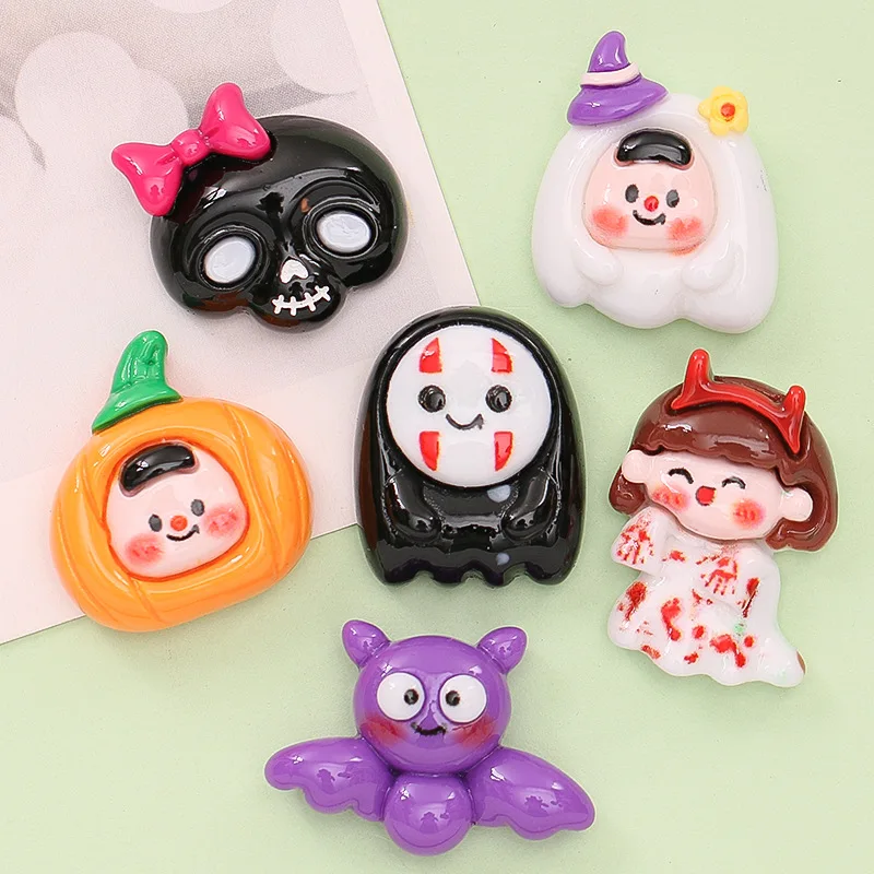 10pcs New Kawaii Halloween Resin Cartoon Black Skeleton Ghost Bat Flatback Patch DIY Phone Case Hairclip Making Findings R277
10pcs New Kawaii Halloween Resin Cartoon Black Skeleton Ghost Bat Flatback Patch DIY Phone Case Hairclip Making Findings R277