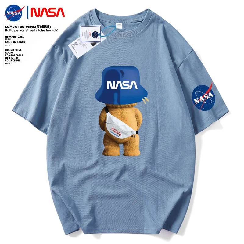 NAS Joint Summer Boys T-Shirt Couple 100% Cotton Men and Women Couple Loose Round Neck Short Sleeve Bear Print Top Clothes
NAS Joint Summer Boys T-Shirt Couple 100% Cotton Men and Women Couple Loose Round Neck Short Sleeve Bear Print Top Clothes