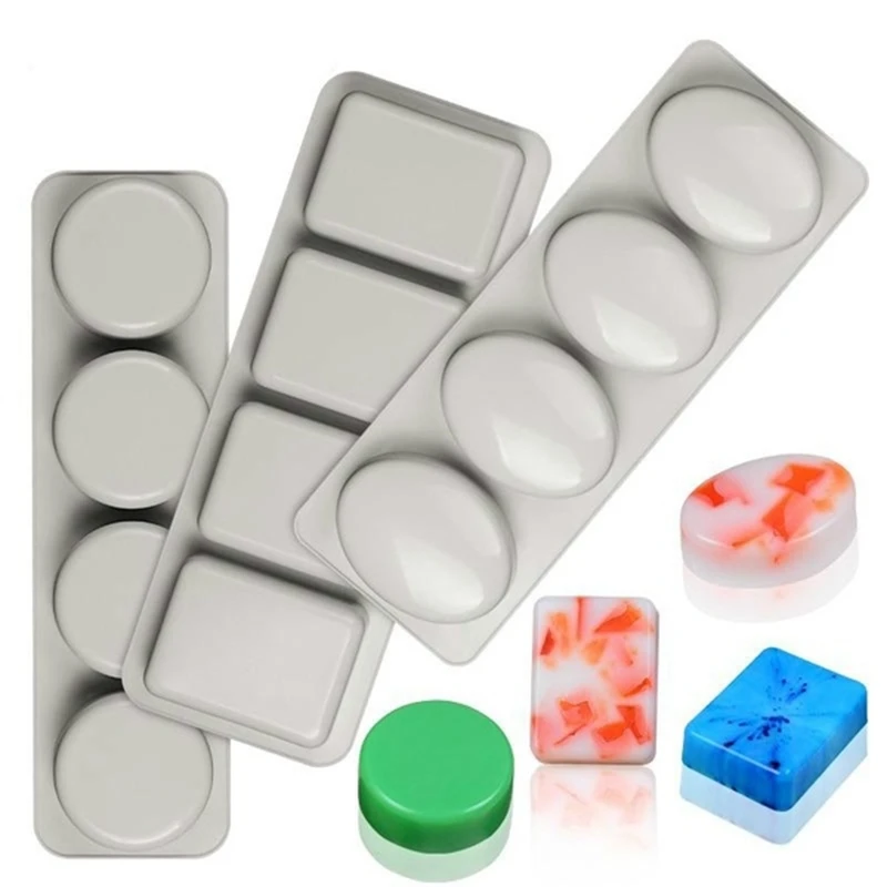 Hot 3 Pack DIY 4 Even Grid Silicone Soap Mold For Handmade Soap Making Forms 3D Mould Oval Round Square Soaps Molds
Hot 3 Pack DIY 4 Even Grid Silicone Soap Mold For Handmade Soap Making Forms 3D Mould Oval Round Square Soaps Molds