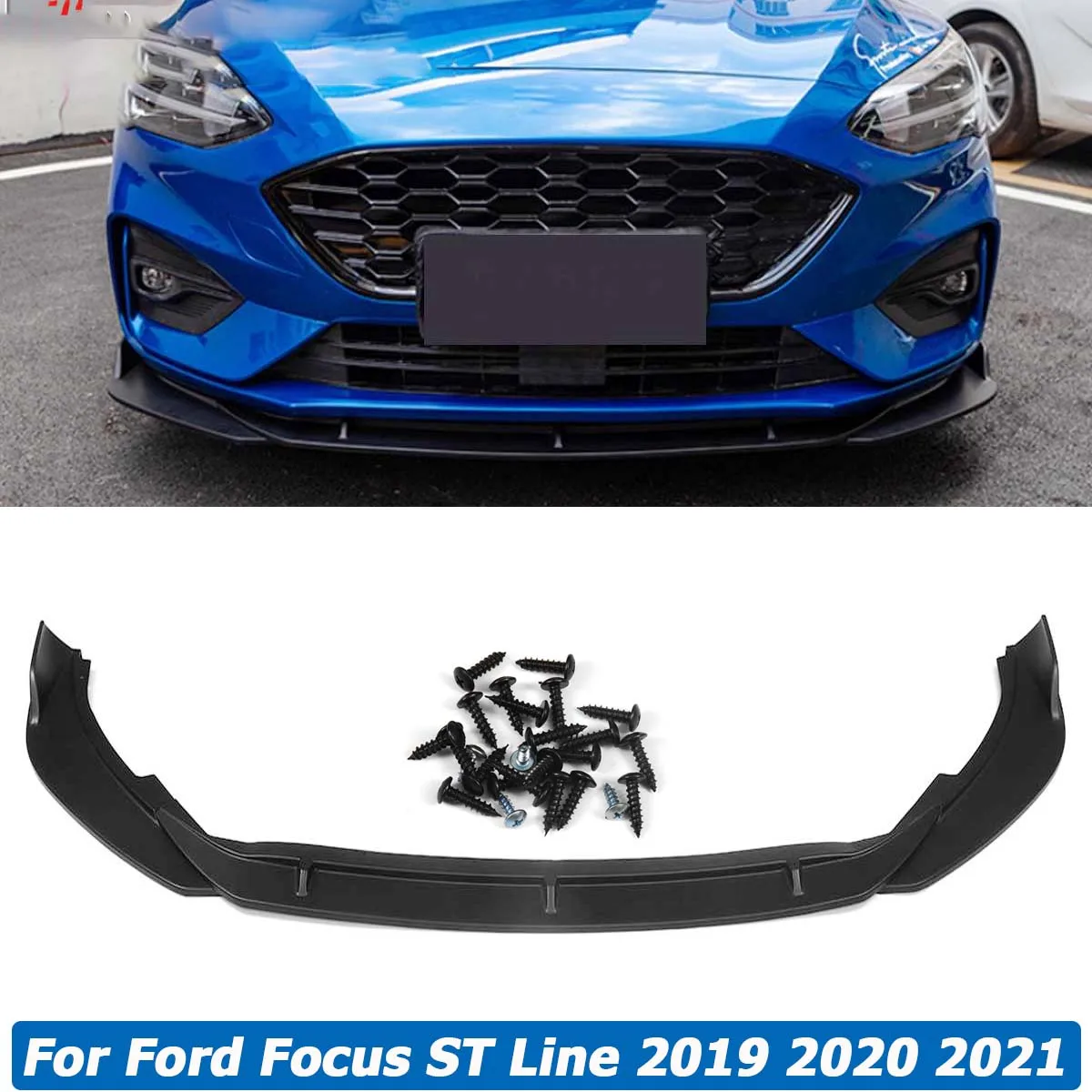 For Ford Focus ST Line 2019 2020 2021 Front Bumper Lip Spoiler Side Splitter Diffuser Guard Body Kit Car Accessories Matte Black
For Ford Focus ST Line 2019 2020 2021 Front Bumper Lip Spoiler Side Splitter Diffuser Guard Body Kit Car Accessories Matte Black