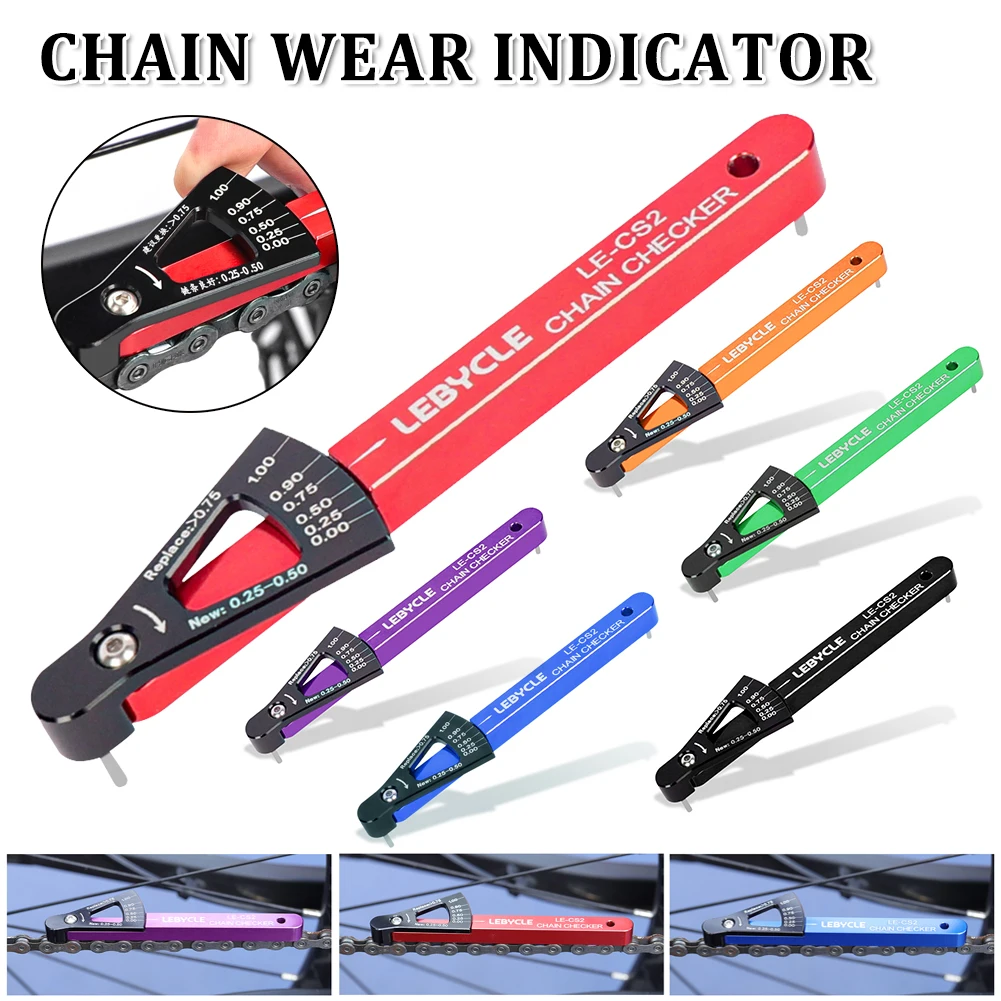 MTB Road Bicycle Chain Wear Indicator Tool Chain Checker Multi-Functional Chains Gauge Measurement Ruler Bicycle Repair Tool
MTB Road Bicycle Chain Wear Indicator Tool Chain Checker Multi-Functional Chains Gauge Measurement Ruler Bicycle Repair Tool