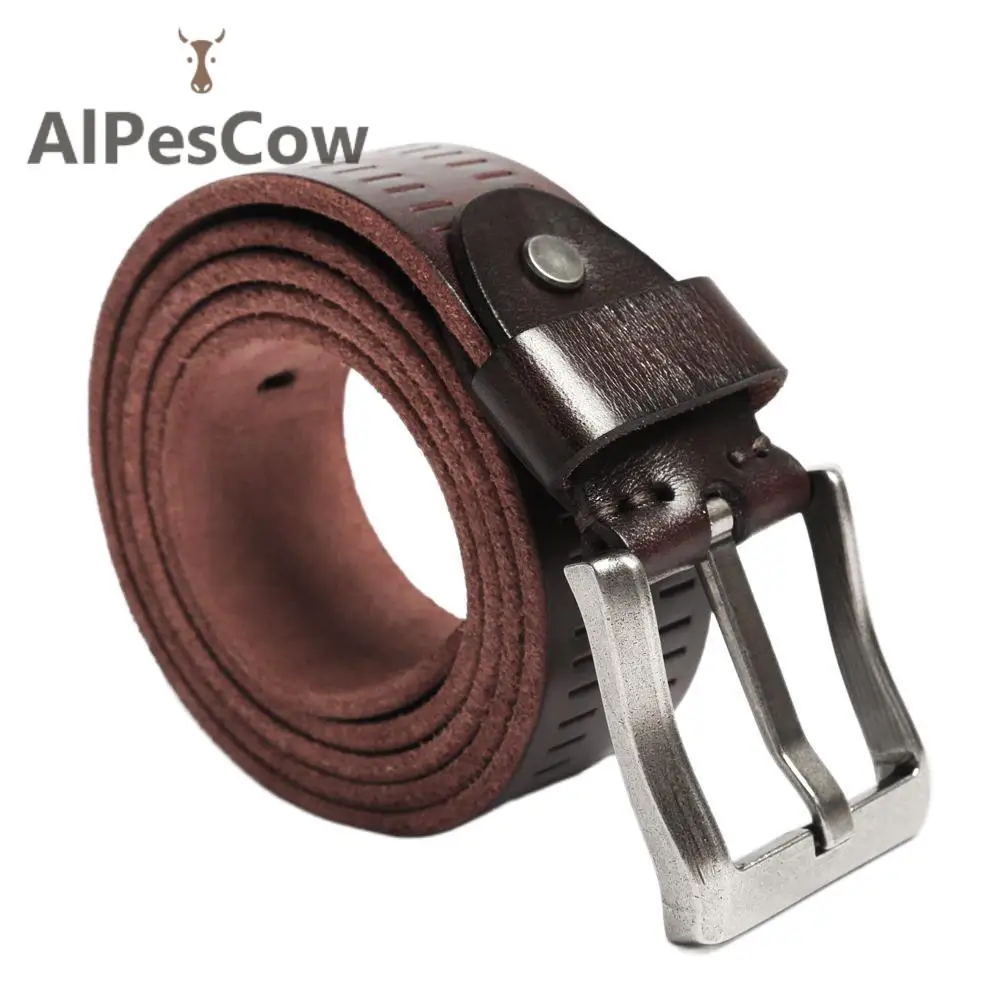 Top Layer Simple Belts Men Genuine Leather Strap Steel Buckle 100% Alps Cowskin Waist Strap Male Luxury Designer Belts For Jeans
Top Layer Simple Belts Men Genuine Leather Strap Steel Buckle 100% Alps Cowskin Waist Strap Male Luxury Designer Belts For Jeans