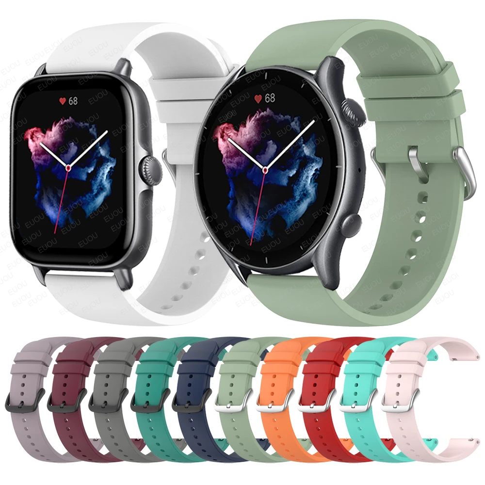 Watch Accessories For Huami Amazfit GTR 3 Pro/GTS 3 Band GTS 2 2e mini Bip U S GTR 47MM Sport Silicone Strap Wristband Bracelet
Watch Accessories For Huami Amazfit GTR 3 Pro/GTS 3 Band GTS 2 2e mini Bip U S GTR 47MM Sport Silicone Strap Wristband Bracelet