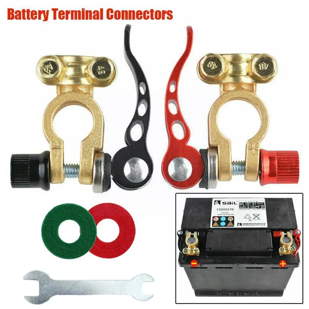 1 Pair Car Battery Terminals 12V Auto Battery Terminal Copper Connector Bornes Cable Clip Battery Adapter Clamps Terminal S G2E1
1 Pair Car Battery Terminals 12V Auto Battery Terminal Copper Connector Bornes Cable Clip Battery Adapter Clamps Terminal S G2E1