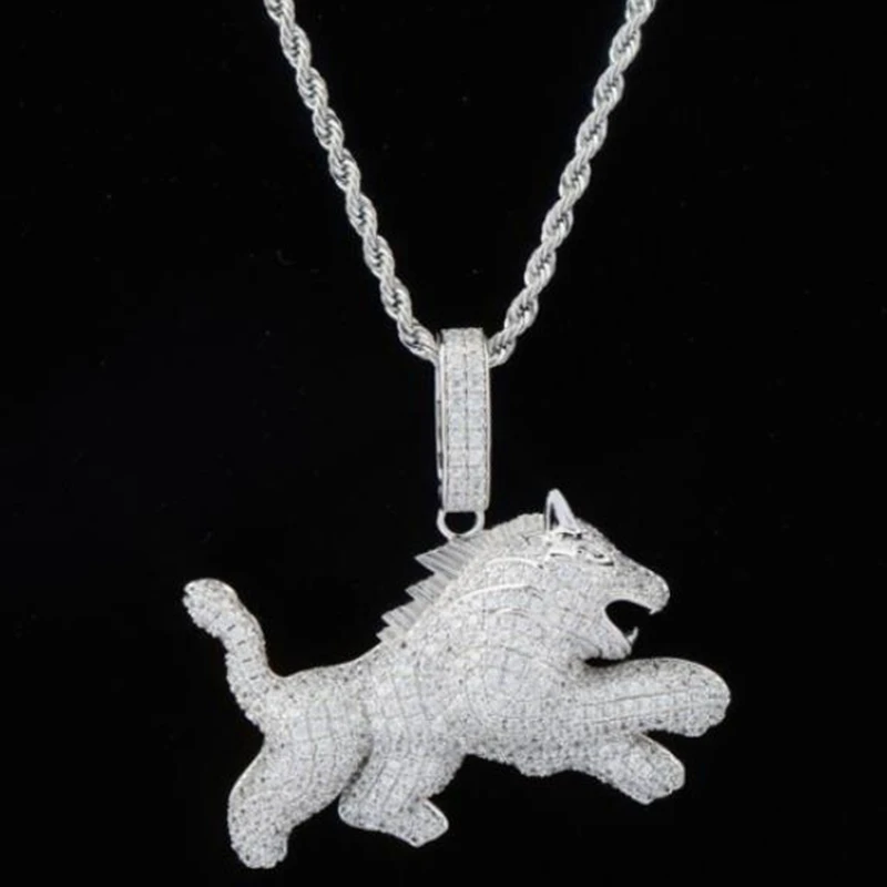 Exquisite Shiny Full Zircon Wolf Dog Pendant Necklace Men's Fashion Personality Animal Necklace Hip Hop Trend Rock Jewelry Gift
Exquisite Shiny Full Zircon Wolf Dog Pendant Necklace Men's Fashion Personality Animal Necklace Hip Hop Trend Rock Jewelry Gift