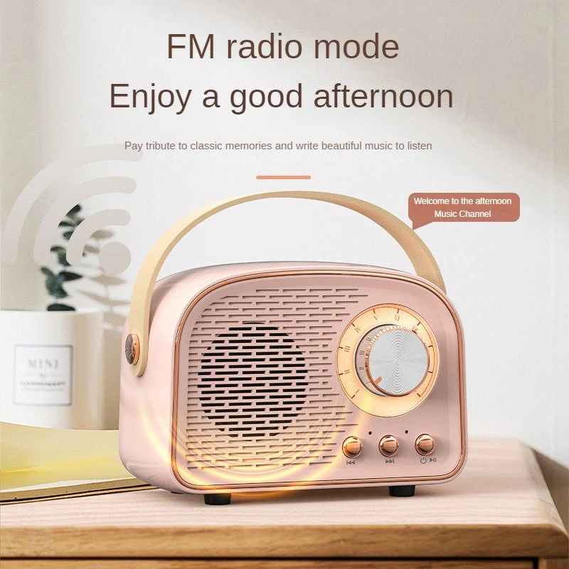Полнодиапазонный музыкальный плеер Fm-радио Bluetooth беспроводной модный дизайн портативный динамик беспроводной ретро Bluetooth
Полнодиапазонный музыкальный плеер Fm-радио Bluetooth беспроводной модный дизайн портативный динамик беспроводной ретро Bluetooth