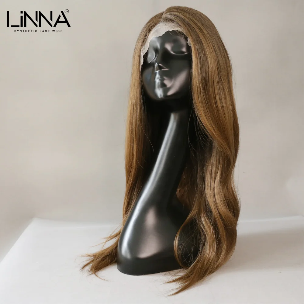 LINNA Long Wave Brown Blonde Lace Wig For Women Daily Party Cosplay Wig Heat Resistant Wigs
LINNA Long Wave Brown Blonde Lace Wig For Women Daily Party Cosplay Wig Heat Resistant Wigs