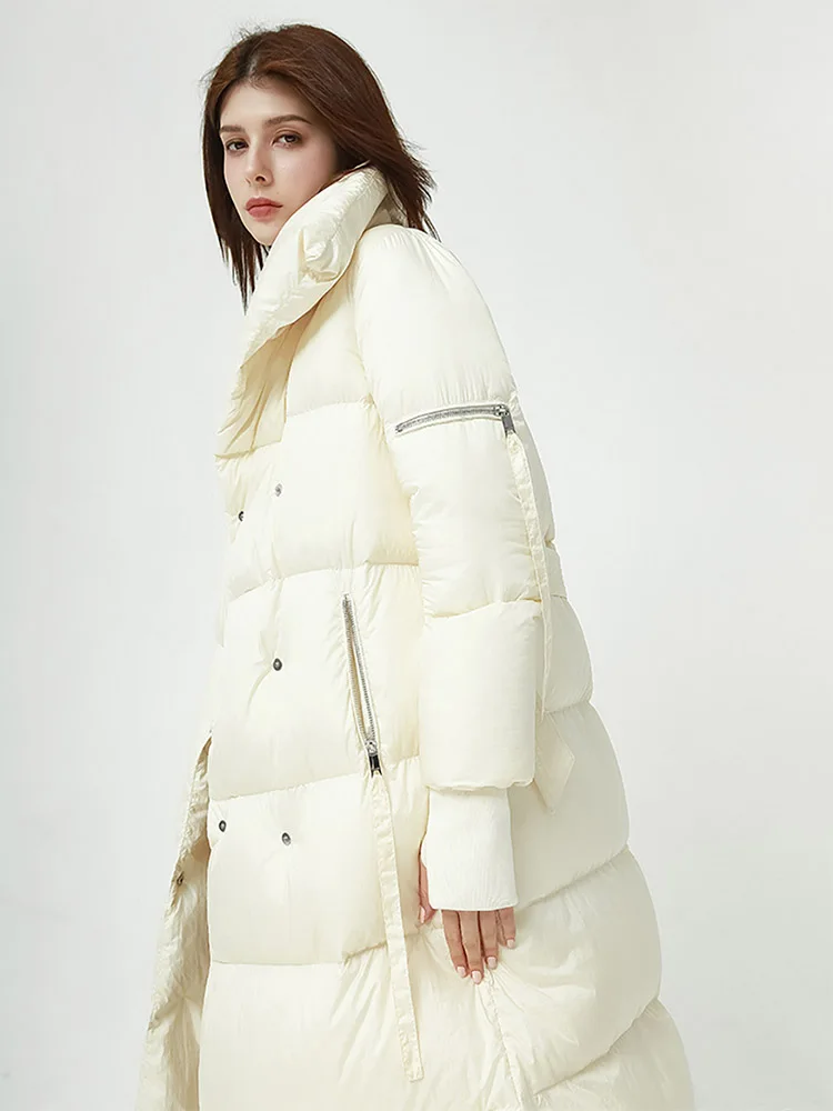 Fashion Goose Down Jackets for Women Overcoats 2022 Winter Solid Thick Warm Female Long Down Coats Double-Breasted Outerwear
Fashion Goose Down Jackets for Women Overcoats 2022 Winter Solid Thick Warm Female Long Down Coats Double-Breasted Outerwear