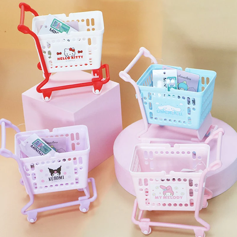 Оригинальная кавайная аниме мультяшная Kitty Kuromi My Melody Cinnamoroll Милая тележка