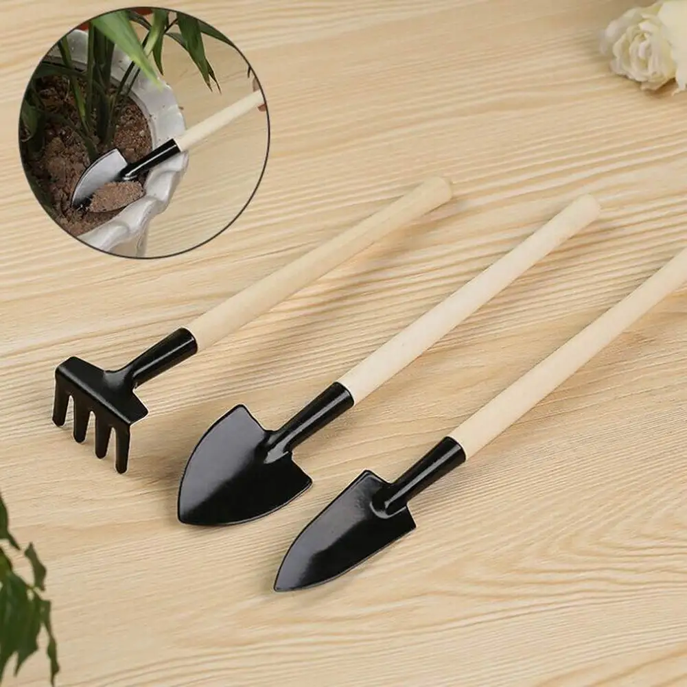 3 pcs Mini Gardening Tools Wood Handle Stainless Steel Flowers Potted Plants Small Shovel Rake Spade Potted Plant Soil Loosening
3 pcs Mini Gardening Tools Wood Handle Stainless Steel Flowers Potted Plants Small Shovel Rake Spade Potted Plant Soil Loosening