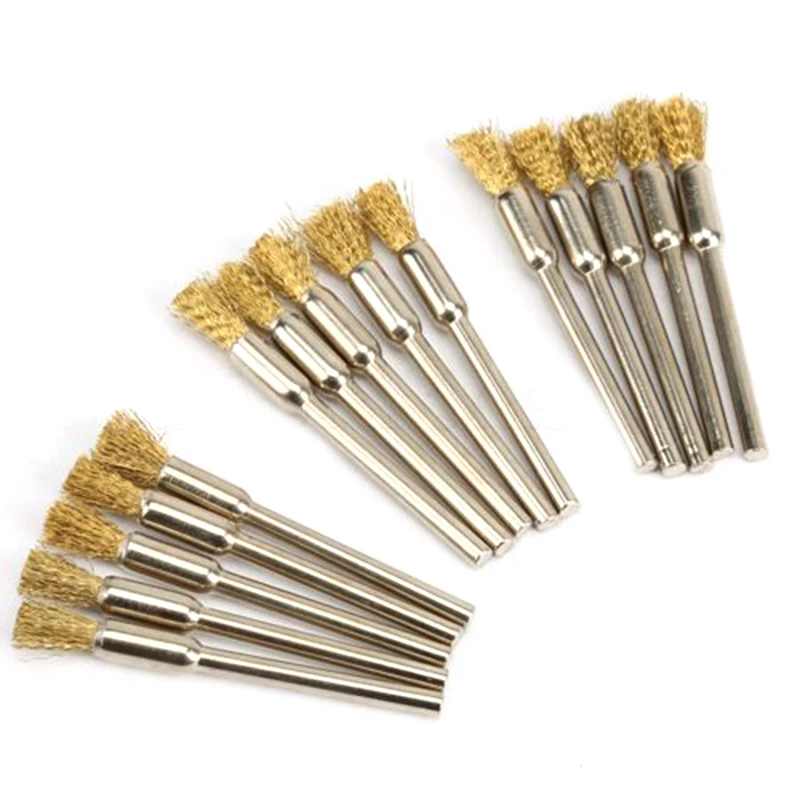 15Pcs 5mm Brass Wire Wheel Brushes Rotary Wire Wheel Polising Brushes Set For Power Drill Tool Polish Clean Brush
15Pcs 5mm Brass Wire Wheel Brushes Rotary Wire Wheel Polising Brushes Set For Power Drill Tool Polish Clean Brush