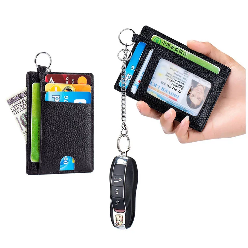 Men's Bank Credit Card Holder ID Badge RFID Blocking Genuine Leather Wallet Card Holder for Women
Men's Bank Credit Card Holder ID Badge RFID Blocking Genuine Leather Wallet Card Holder for Women