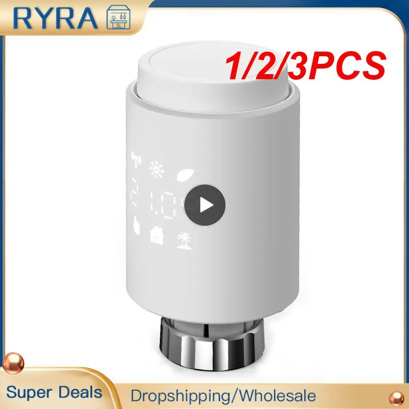 1/2/3PCS Tuya Smart ZigBee Radiator Actuator TRV Programmable Thermostatic Radiator Valve App Remote Temperature Controller
1/2/3PCS Tuya Smart ZigBee Radiator Actuator TRV Programmable Thermostatic Radiator Valve App Remote Temperature Controller
