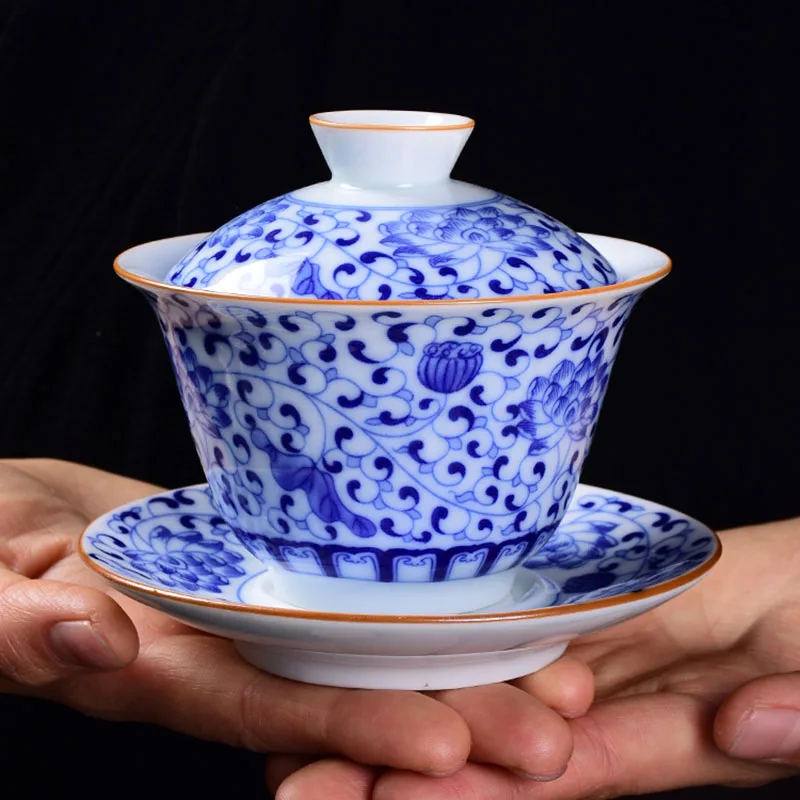 210ml Exquisite Enamel Ceramic Gaiwan Travel Tea Cup Handmade Tea Tureen Bowl Chinese Household Teaware Accessories Drinkware
210ml Exquisite Enamel Ceramic Gaiwan Travel Tea Cup Handmade Tea Tureen Bowl Chinese Household Teaware Accessories Drinkware