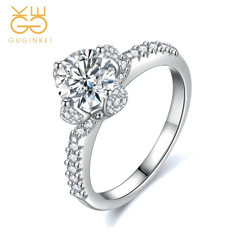 GUGINKEI Fashion Classic Luxury Simple Zircon Rings for Women Wedding Engagement Jewelry 925 Sterling Silver Ring Gift
GUGINKEI Fashion Classic Luxury Simple Zircon Rings for Women Wedding Engagement Jewelry 925 Sterling Silver Ring Gift