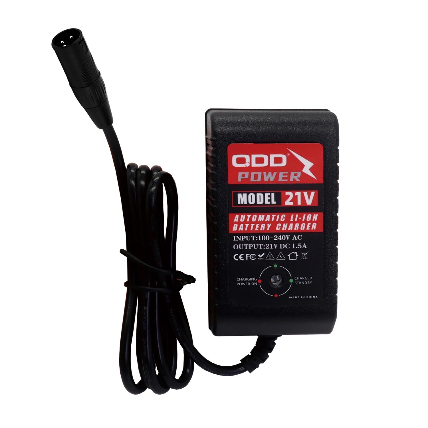 21V 1.5A Charger for 5S 18.5V Lithium Battery Charging, 21V Charger XLR-3Pin Connector Fast Charging 21V Li-ion Charger QDD
21V 1.5A Charger for 5S 18.5V Lithium Battery Charging, 21V Charger XLR-3Pin Connector Fast Charging 21V Li-ion Charger QDD