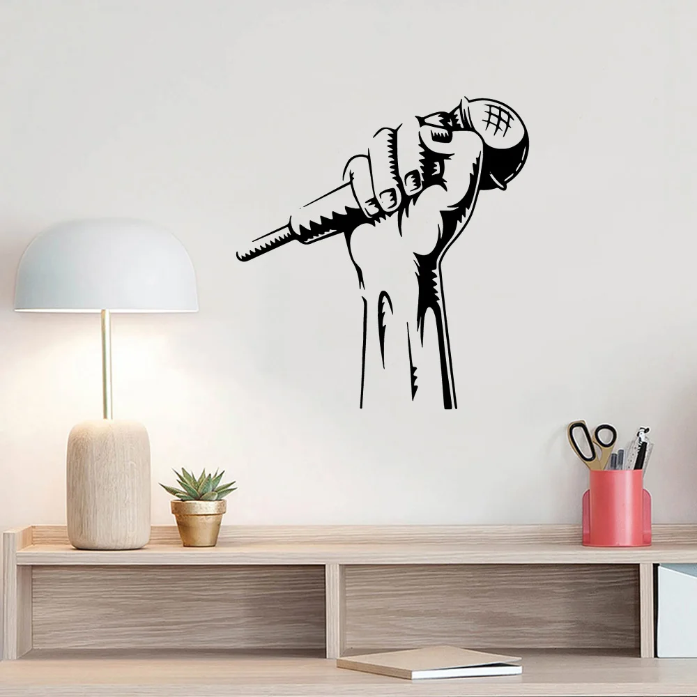 Carved Microphone Music Removable Pvc Wall Stickers Decor Living Room Bedroom Removable Mural Poster3709
Carved Microphone Music Removable Pvc Wall Stickers Decor Living Room Bedroom Removable Mural Poster3709