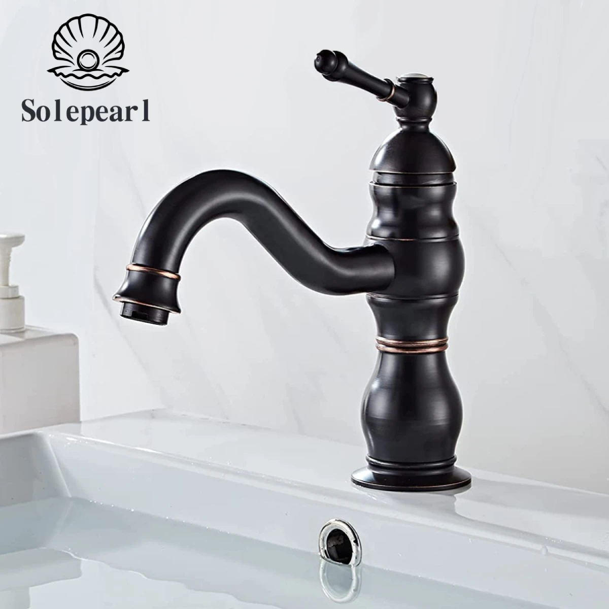 Solepearl Basin Faucet Brushed Nicke Black Hot Cold Water Bathroom Tap Deck Mounted Long Spout Lavatory Sink Mixer Faucet
Solepearl Basin Faucet Brushed Nicke Black Hot Cold Water Bathroom Tap Deck Mounted Long Spout Lavatory Sink Mixer Faucet