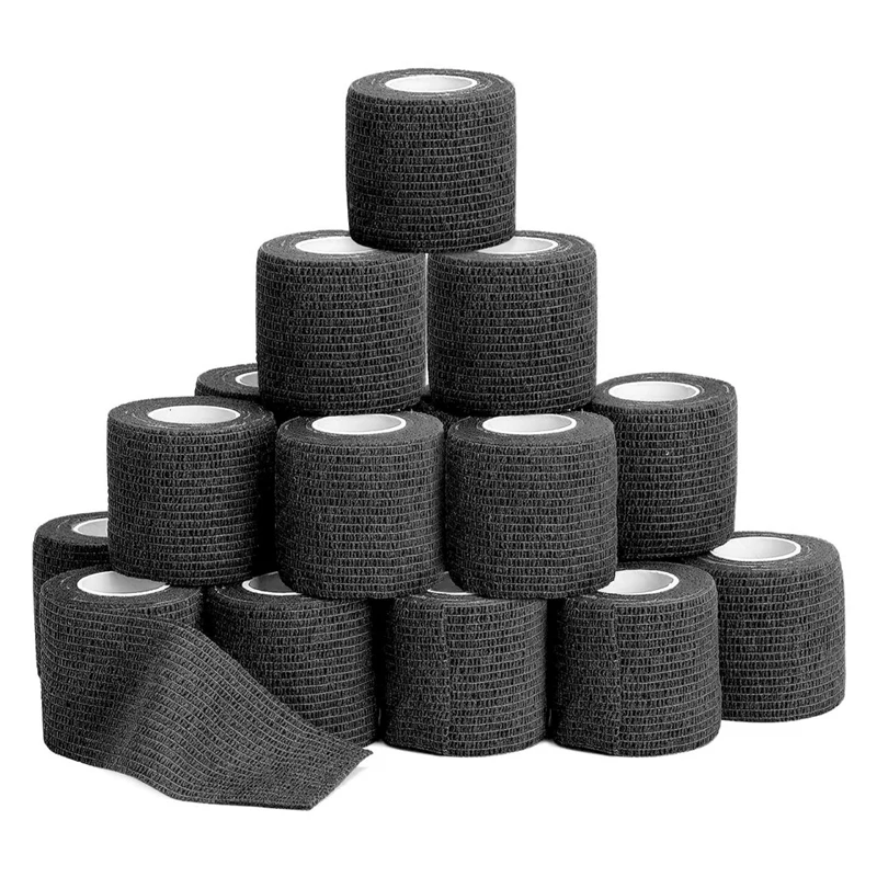 24 Pcs Black Elastic Self-Adhesive Bandage 5Cm Sports Fixed Elastic Bandage For Sports Injuries And Pet Treatment
24 Pcs Black Elastic Self-Adhesive Bandage 5Cm Sports Fixed Elastic Bandage For Sports Injuries And Pet Treatment