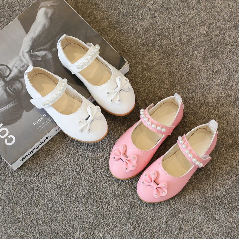 Autumn Toddler Girls Beaded Bow Casual Leather Shoes Pearls Princess Shoes Littler Girls White Wedding Shoes 3-12Y kids Flats
Autumn Toddler Girls Beaded Bow Casual Leather Shoes Pearls Princess Shoes Littler Girls White Wedding Shoes 3-12Y kids Flats