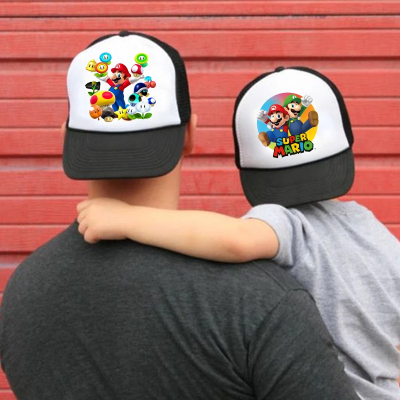 Бейсболка в стиле Super Mario Мультяшные шляпы от солнца шапки хип-хоп мужские и