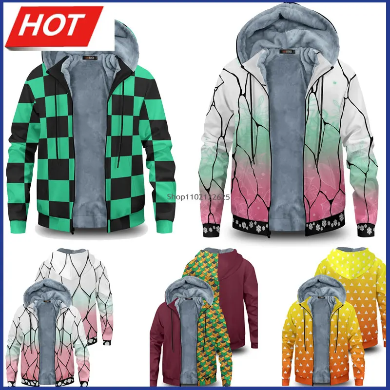 Толстовки с капюшоном в стиле аниме Kimetsu No Yaiba Tanjiro Kamado Толстовка в стиле Харадзюку Толстовка Оверсайз зимняя флисовая куртка на молнии пальт...
Толстовки с капюшоном в стиле аниме Kimetsu No Yaiba Tanjiro Kamado Толстовка в стиле Харадзюку Толстовка Оверсайз зимняя флисовая куртка на молнии пальт...