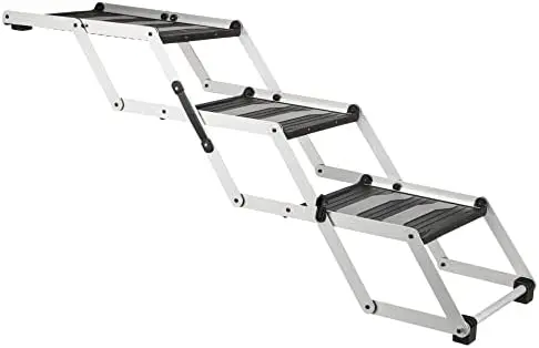 Duty Foldable 4 Step Pet Stairs, Pet Steps, Reaches 23.6 to 27.6 Inches, Lightweight and Portable
Duty Foldable 4 Step Pet Stairs, Pet Steps, Reaches 23.6 to 27.6 Inches, Lightweight and Portable