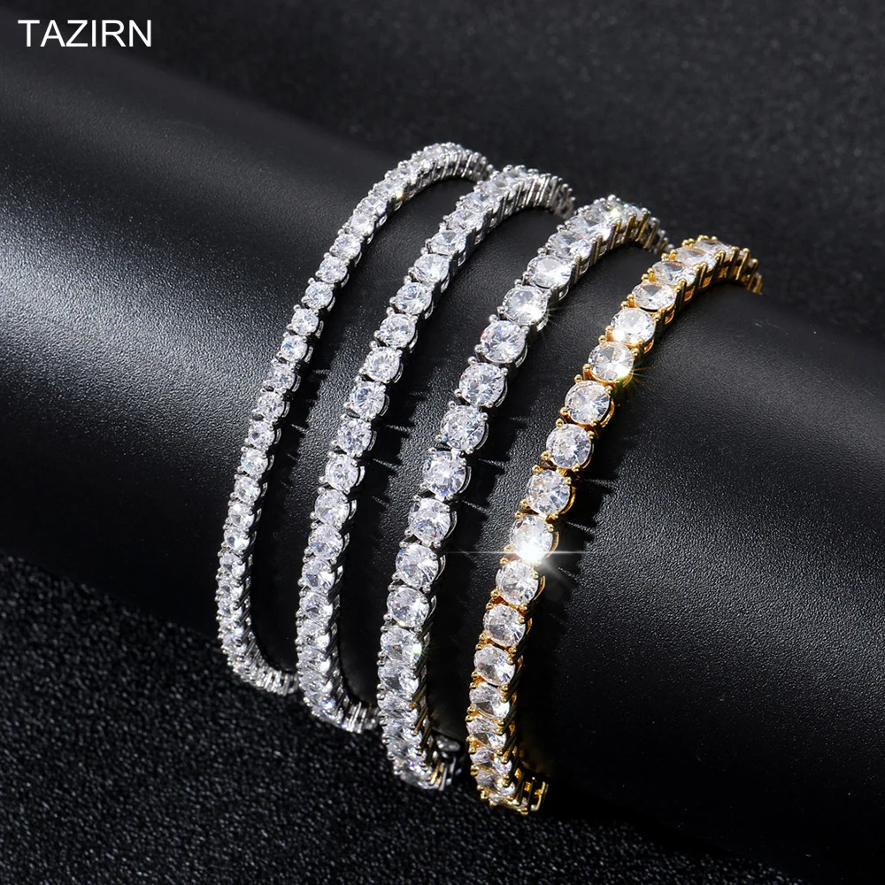 TAZIRN 5A Cubic Zirconia Tennis Chain Bracelet 14k Gold/White Gold CZ Bracelets for Women Gifts Party Birthday Anniversary Gifts
TAZIRN 5A Cubic Zirconia Tennis Chain Bracelet 14k Gold/White Gold CZ Bracelets for Women Gifts Party Birthday Anniversary Gifts