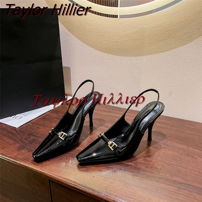 New Black Patent Leather Baotou Sandals Women'S Pointed Toe Stiletto Pumps Shoes Spring Casual All-Match Comfortable Large Size
New Black Patent Leather Baotou Sandals Women'S Pointed Toe Stiletto Pumps Shoes Spring Casual All-Match Comfortable Large Size