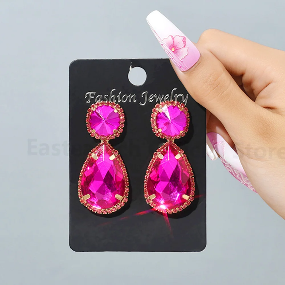 Water Drop Dangle Earring Luxury Design Shiny Colorful Glass Crystal Vintage Charm Earrings For Women Trendy Pendant Y2k Jewelry
Water Drop Dangle Earring Luxury Design Shiny Colorful Glass Crystal Vintage Charm Earrings For Women Trendy Pendant Y2k Jewelry