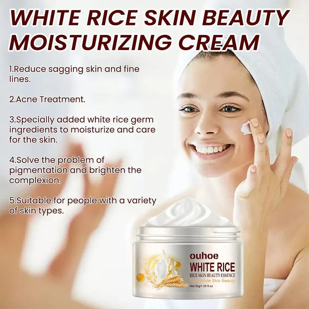 White Rice Whitening Cream Anti Aging Remove Wrinkles Cream Nourishing Facial Face Care Moisturizing A3D7
White Rice Whitening Cream Anti Aging Remove Wrinkles Cream Nourishing Facial Face Care Moisturizing A3D7
