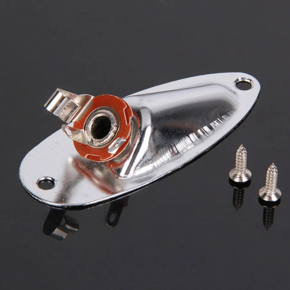 Electric Guitar Pickup Jack Plate Socket Oval 6.35mm Output Jackplate For Fender Strat Style Accesorios With Screws Repair Tool
Electric Guitar Pickup Jack Plate Socket Oval 6.35mm Output Jackplate For Fender Strat Style Accesorios With Screws Repair Tool