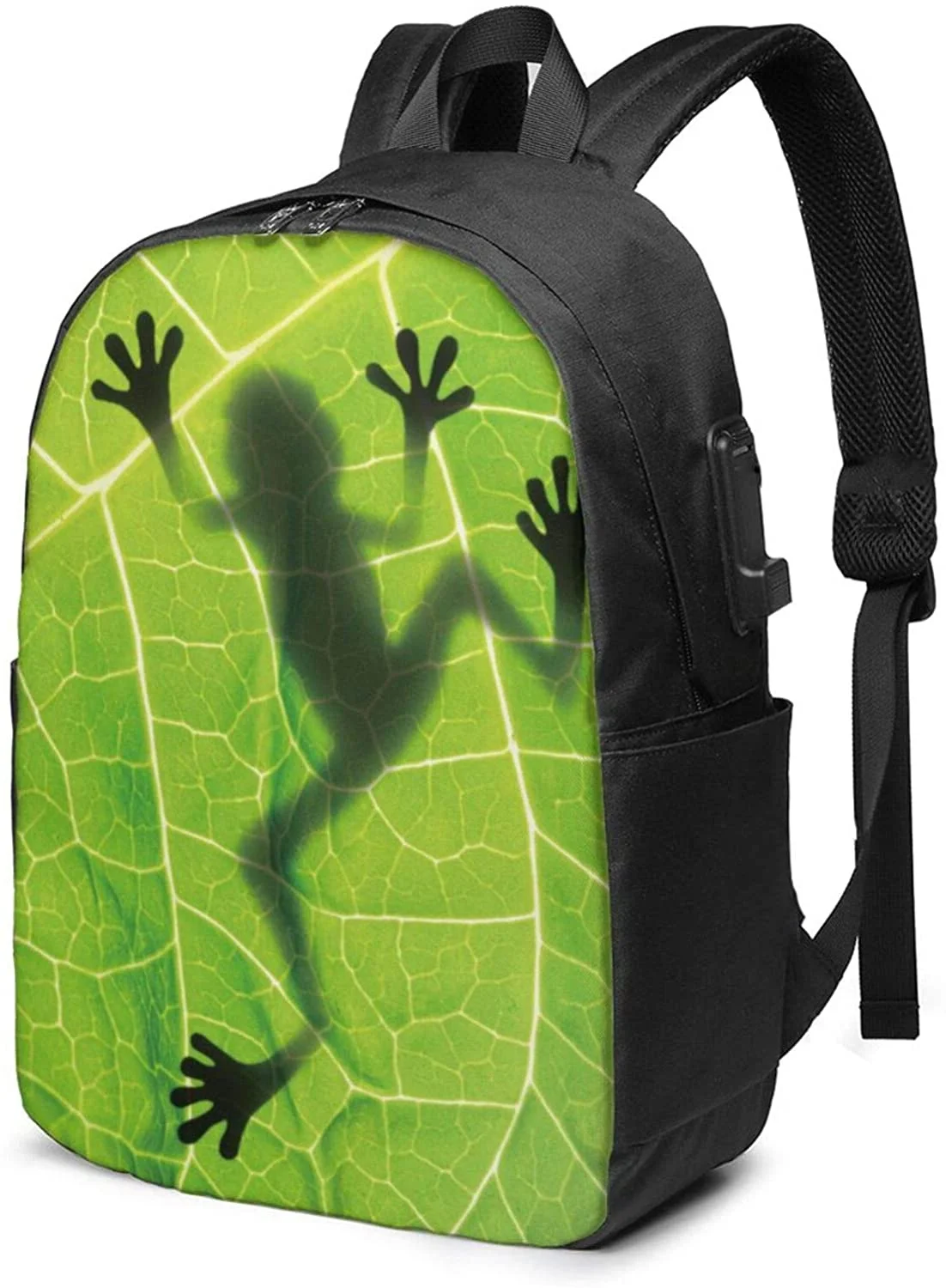 Frog On Leaf Business Laptop School Bookbag Travel Backpack with USB Charging Port & Headphone Port Fit 17 in
Frog On Leaf Business Laptop School Bookbag Travel Backpack with USB Charging Port & Headphone Port Fit 17 in
