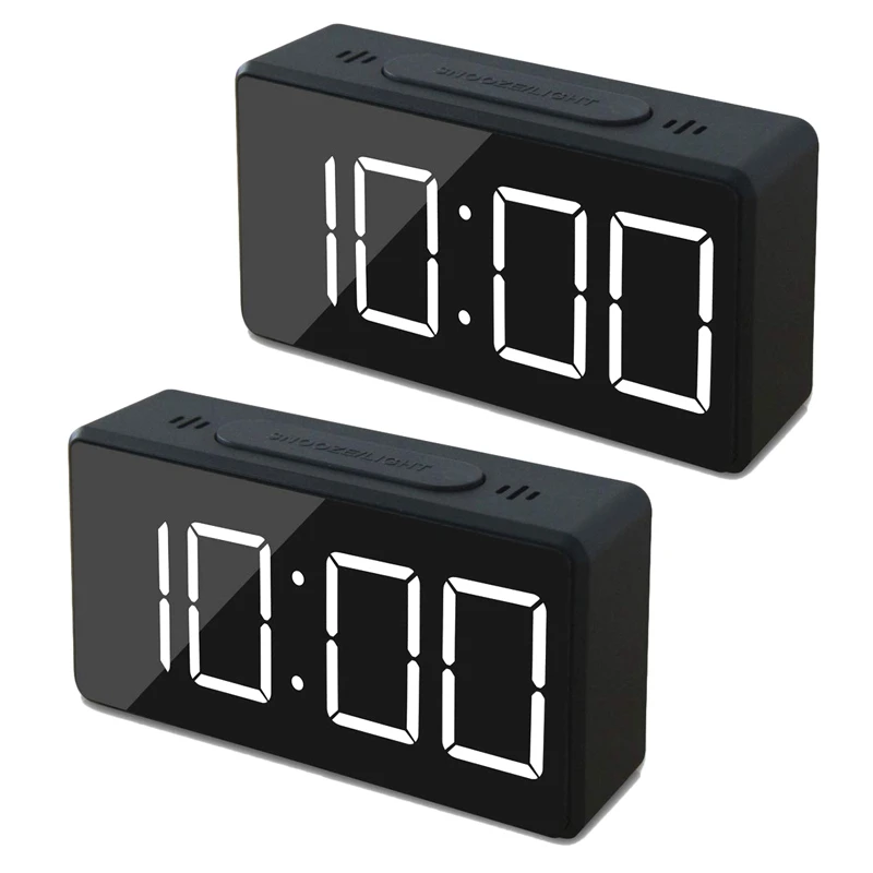 2X Small Mini Digital Alarm Clock For Travel With LED Time Or Temperature Display, Snooze, Adjustable Brightness
2X Small Mini Digital Alarm Clock For Travel With LED Time Or Temperature Display, Snooze, Adjustable Brightness