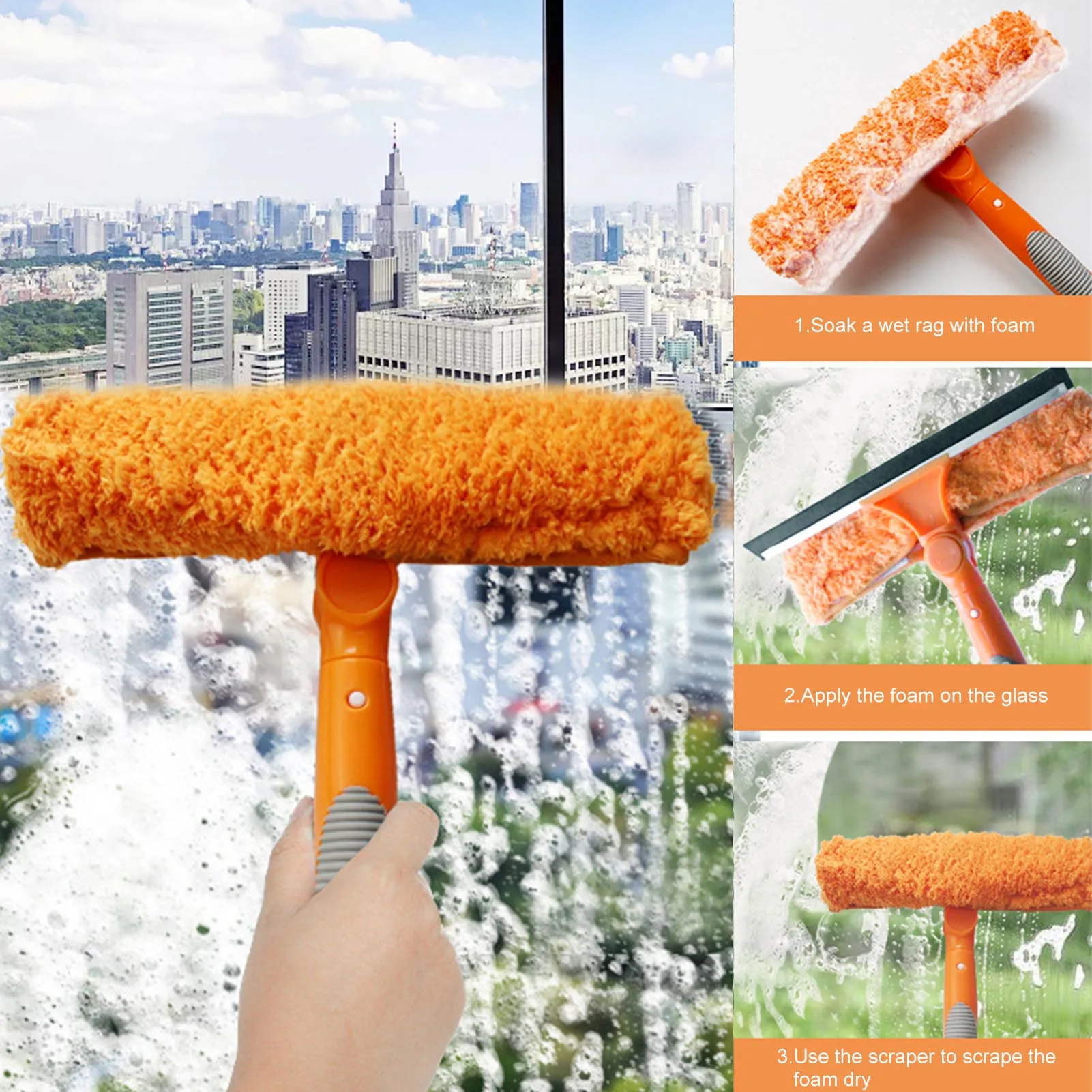 Телескопический резак для чистки стекла с вращающейся головкой
Телескопический резак для чистки стекла с вращающейся головкой