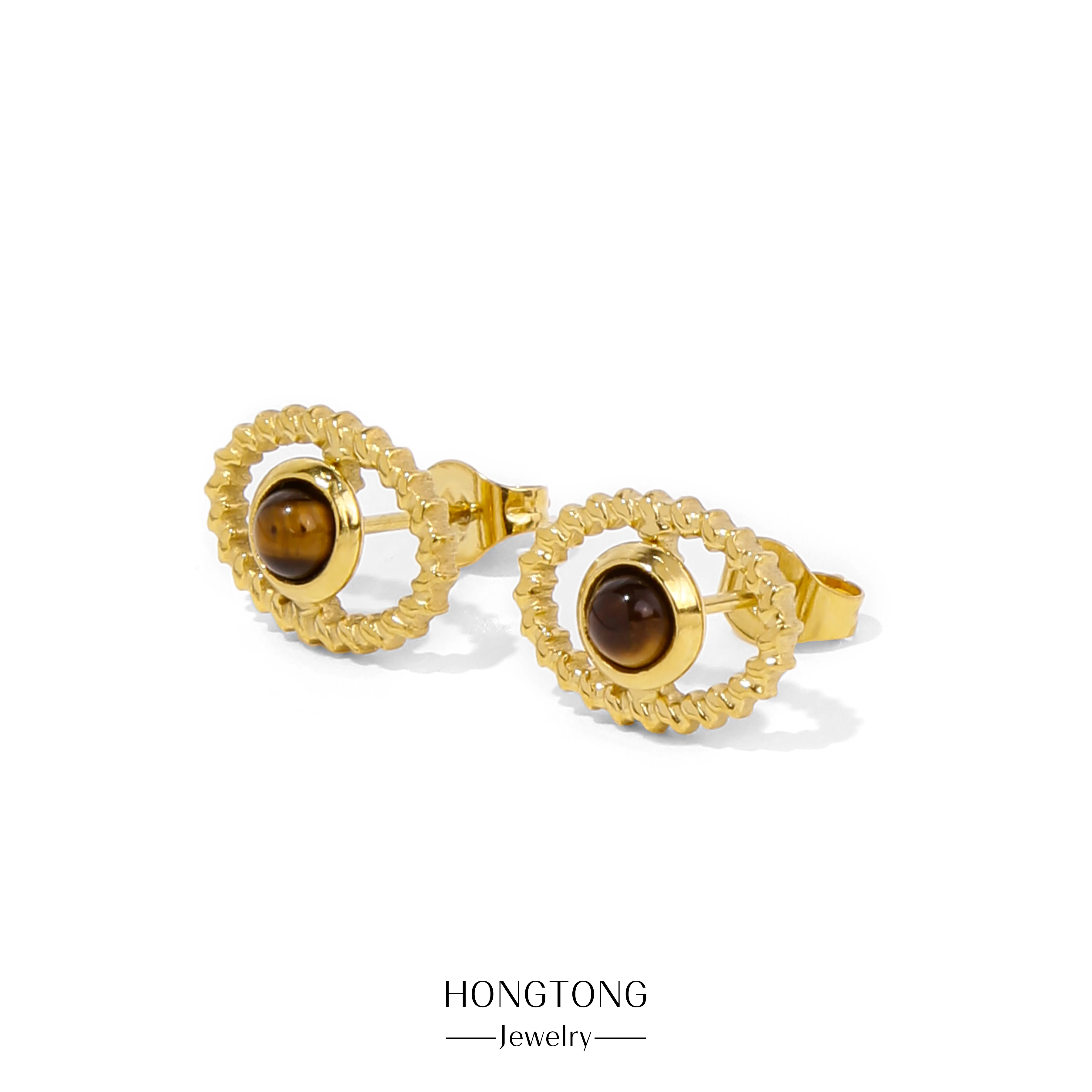 HONGTONG Eye Shape Middle Band Gemstone Cute Earrings Retro Women Gold Four Seasons Jewelry Earrings Jewelry Gift
HONGTONG Eye Shape Middle Band Gemstone Cute Earrings Retro Women Gold Four Seasons Jewelry Earrings Jewelry Gift